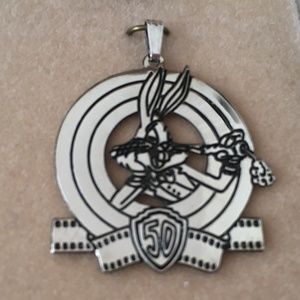 Bugs Bunny 🐰 50th Anniversary Silver Colour Pendant 🥕 🎂!